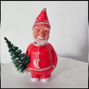 Breba hard plastic Santa Claus bobblehead nodder Germany MCM Vintage